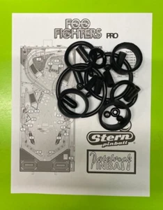 Stern Foo Fighters Pro Pinball Machine SILICONE Rubber Ring Kit - Picture 1 of 3