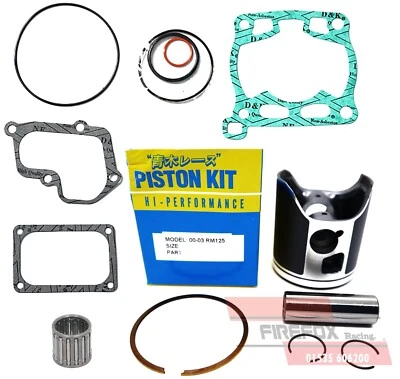 Suzuki RM125 RM 125 2002 2003 Mitaka Top End Reconstrucción Kit Inc Pistón y Juntas Foto 1 de 4