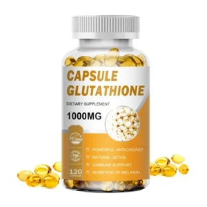 Glutathione Skin Whitening Pills 1000mg Antioxidant Anti Aging Supplement 120Pcs - Picture 1 of 9