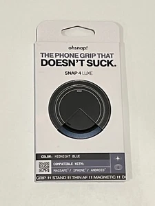 Poignée de téléphone magnétique OhSnap Snap 4 Luxe pour Apple (Magsafe) bleu nuit OCCASION - Photo 1 sur 2