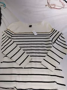GAP Women's Black Maternity Long Sleeve Crew Neck Top Size Large - Picture 1 of 7