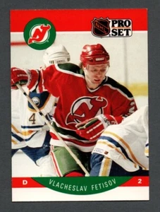 1990-91 Pro Set #167  VIACHESLAV FETISOV / New Jersey Devils  -  ERROR CARD - Picture 1 of 2
