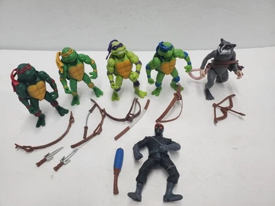 Lote de figuras KO Bootleg TMNT Tortugas Ninja Splinter Goot Solider y accesorios Foto 1 de 4