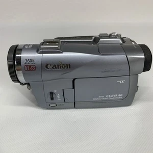 Canon Elura 80 Mini DV Camcorder Zoom is Stuck Parts/Repair Only - Picture 1 of 13