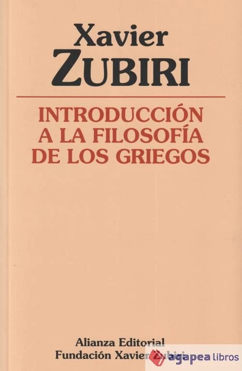 Introducción a la filosofía de los griegos. NUEVO. ENVÍO URGENTE (Agapea) - Imagen 1 de 1