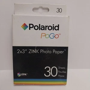 Papier photo zinc Polaroid PoGo 2x3" 30 feuilles scellées - Photo 1/2