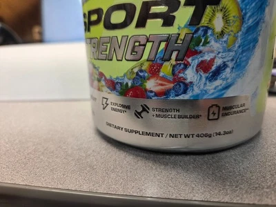 C4 Sport Strength Hawaiian Punch Berry Blue Typhoon Pre-Entrenamiento 20 Porciones 406g Foto 1 de 4