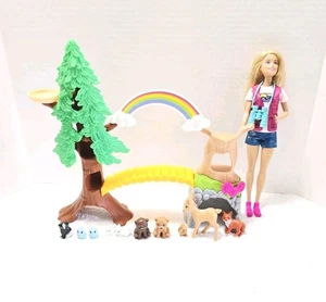 Barbie Wilderness Guide Playset With Doll, Animals, Tree Set - Picture 1 of 15