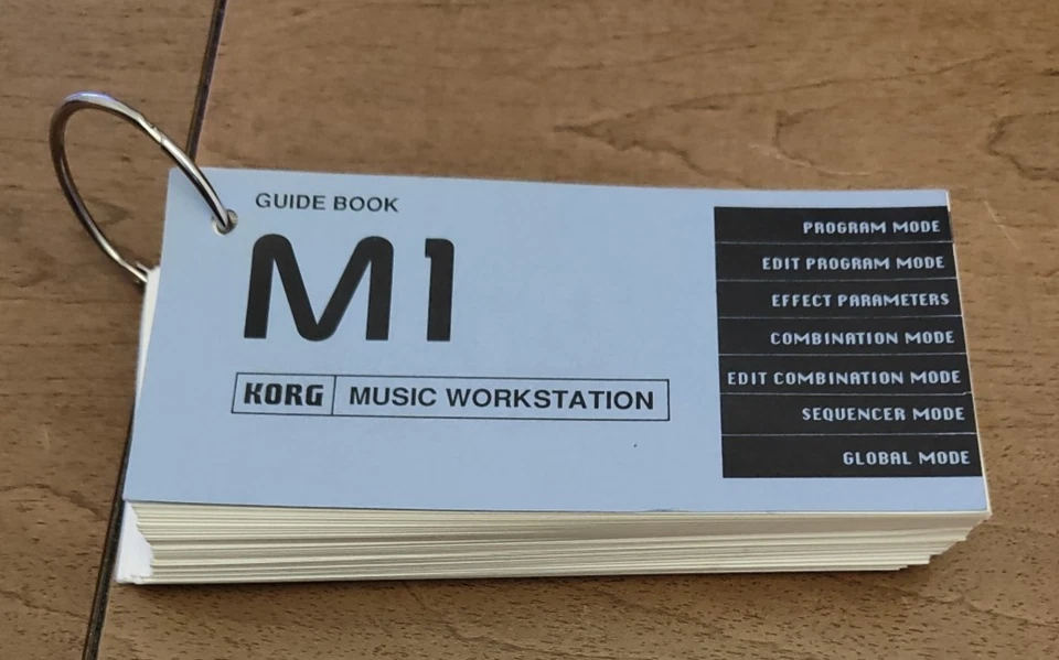 LIBRO ORIGINALE DELLA GUIDA  KORG  M1  MUSIC WORKSTATION   "DA COLLEZIONE" - Immagine 1 di 4