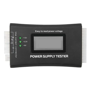 PC 20/24 Pin 4 PSU ATX BTX ITX SATA HDD Power Supply LCD Digital Tester Meter A - Photo 1/12
