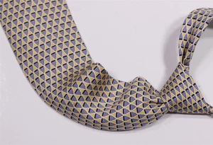 Hermes Paris Yellow Blue Sailboats Silk Necktie Tie 7841 UA - Picture 1 of 7