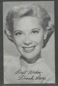 1950'S EXHIBIT ARCADE CARD ACTRESS SINGER DINAH SHORE VG/EX+ - Picture 1 of 2