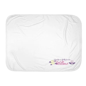 Baby Girl Personalized Custom Halloween Bat Batty space Receiving Blanket - Picture 1 of 12