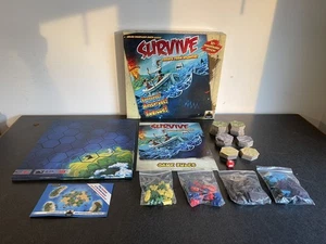 Survive Escape From Atlantis Board Game 30th Anniversary Missing 2 Tiles - READ - Picture 1 of 20