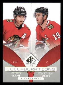 2022-23 SP Authentic Collaborations #C3 Patrick Kane/Jonathan Toews - Picture 1 of 2