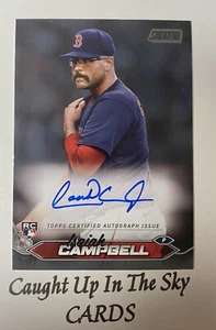 2024 Topps Stadium Club Isaiah Campbell RC Black On Card Auto #15/25 Red Sox - Picture 1 of 2
