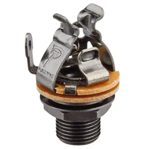 Jack para guitarra multicontacto de 1/4" ~ conector mono tono puro en níquel negro ~ distribuidor - Imagen 1 de 2