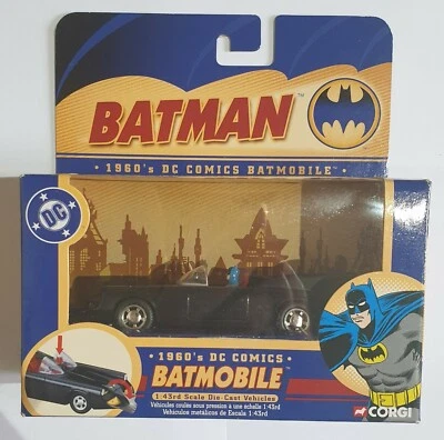 Batman DC Comics Corgi Batmobile 1960'  1:43 - Immagine 1 di 2