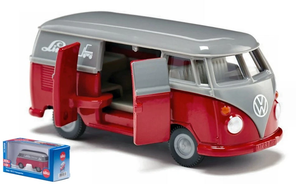 Modellino Siku auto bus van VW T1 TRANSPORTER scala 1:50 diecast modellismo - Immagine 1 di 1