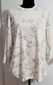 Tops florales de manga 3/4 para mujer, conjunto de 2, talla mediana - Imagen 1 de 5