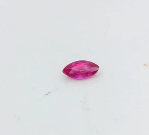 0.17ct Marquise Cut Loose Lab Created Ruby 5.0 x 2.5 mm - Picture 1 of 4