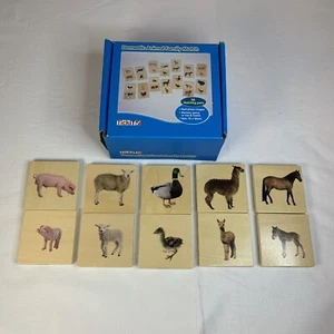 TickiT Holz Haustier Familie Spiel Puzzle Spiel 14 Paar Mama & Baby Kinder - Bild 1 von 7