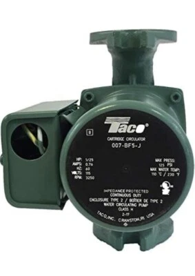 NEW Taco 007-BF5-J / 007-F5 Circulator Pump With Long Life Bronze Cartridge - Image 1 of 4