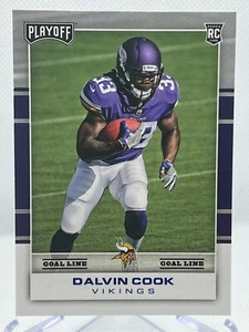 DALVIN COOK RC 2017 Panini Playoff Football #210 Rookie Goal Line Parallel - Picture 1 of 2