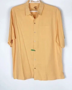 Camisa Tommy Bahama Para Hombres Con Botones Talla XL Manga Corta 100% Seda - Imagen 1 de 7