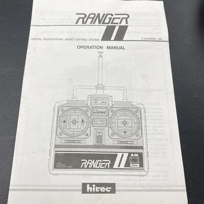 Ranger II R/C Transmitter User Manual Sheet OZRC #16 ML1176 - Image 1 of 2
