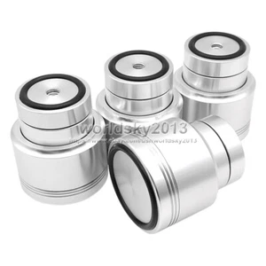 4 piezas Altavoz de levitación magnética de aluminio a prueba de golpes Almohadilla base con soporte de picos - Imagen 1 de 7