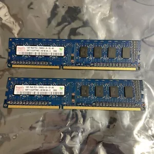 2 X 1GB Hynix RAM DDR3-1333MHz HMT112U6TFR8C-H9 PC3-10600U-9-10-A0 (OFFERS OK) - Picture 1 of 5