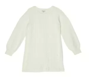Gewohnheitsmäßiger Kinderpullover Kleid - weiß - neu mit Etikett Mädchen 4/5 - Bild 1 von 2