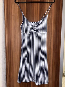 Damen Kleid, blau/ weiß gestreift, 34, H&M - Bild 1 von 1