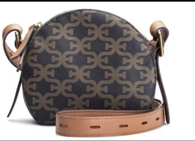 Bandolera SAM EDELMAN Pandereta Hombro Marrón Firma Logo Venta al por menor $140 Foto 1 de 2