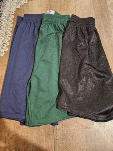 Boys Athletic Shorts Bundle (3) Dodger size Small Elasticated Black Green & Navy - Picture 1 of 8