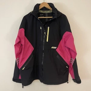 Adidas Metropolitan Skateboarding Jacket Mens Sz Large Black Real Magenta Coat - Picture 1 of 17