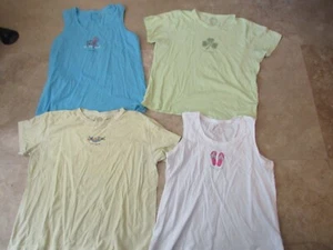 Paket, 4 Damen T-Shirts Größe XL Life Is Good, Tanktops - Bild 1 von 5