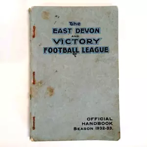 Victory Football League Handbook 1932 / 1933 Pre War East Devon Vintage - Picture 1 of 9