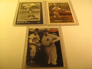 Lot of 3 BB Cards 1990's BABE RUTH [c3b14] - Picture 1 of 2