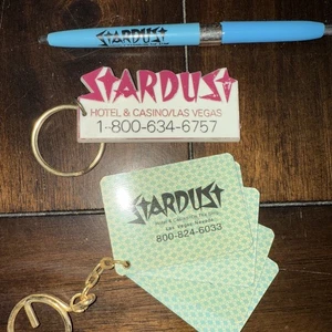 Stardust Hotel & Casino Las Vegas Keychain Pen Lot - Picture 1 of 4
