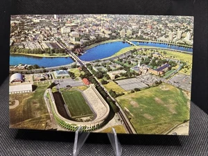 POSTCARD: Aerial View, Harvard, Stadium, And School, Cambridge Mass T17 - Picture 1 of 2