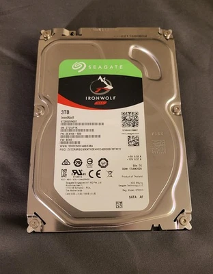 Seagate IronWolf ST3000VN007 3.5" 3TB SATA III 6Gbps 5900 RPM NAS Hard Drive - Image 1 of 4