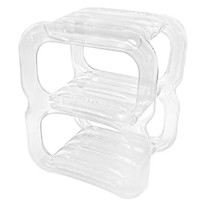  Transparent Inflatable Shoe Rack Clear Storage Organizer Portable - Picture 1 of 12