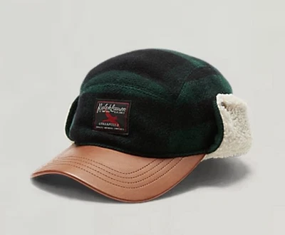 Polo Ralph Lauren Country Buffalo Cuadros Mezcla de Lana Oreja Gorra Cazador Sombrero Verde Foto 1 de 4