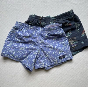 Patagonia Baggies Shorts Girls Size Large (12) Unlined 4" - LOT OF 2 - Picture 1 of 11