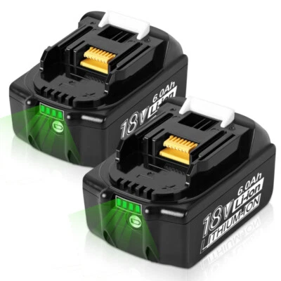 BONACELL 2X For Makita 18V Battery 6.0Ah BL1830 BL1815 BL1850 BL1860 LXT LED Indicator UK