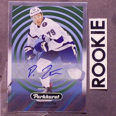 ROSS COLTON ROOKIE AUTO 2021-22 Upper Deck Parkhurst Parkies Blue Autos #PK-20 - Image 1 of 2