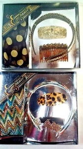 Ladies & Girls Hair accessory set Browns, Zigzag, Choice - Picture 1 of 7