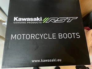 RST KAWASAKI NANTES MALE ANKLE MOTORCYCLE BOOT 103142 black/green UK7 EU41 - Picture 1 of 24